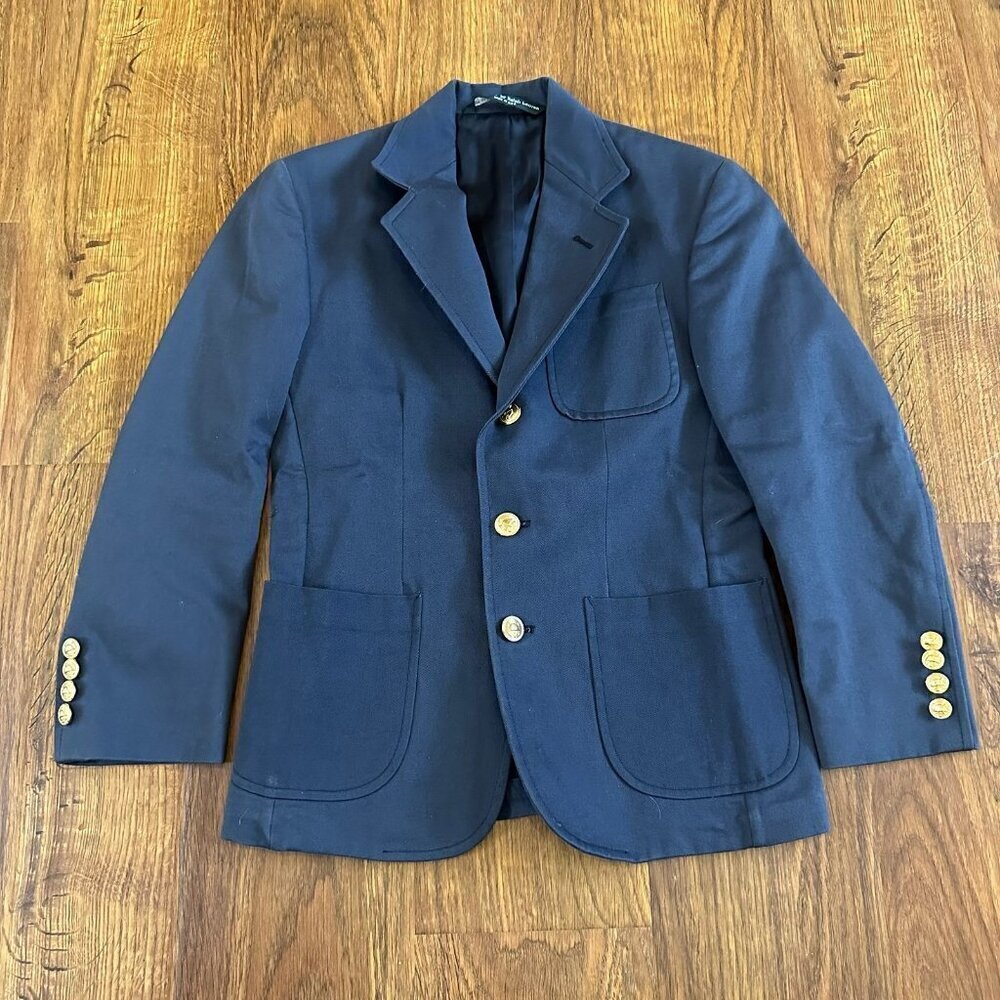 Polo Ralph Lauren boys navy riding blazer